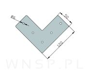 Noga stalowa z pręta 12 mm, typ Hairpin, czarna 45 cm - 3