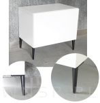 Noga meblowa szpilka 13 CM czarny mat - 3