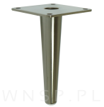 Noga stalowa stożek 13 cm cm, z blachą montażową, czarny nikiel - 4