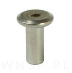 M4 X 15 mm, nakrętka Ericson płaska, stal nierdzewna - 4