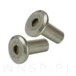 M4 X 15 mm, nakrętka Ericson płaska, stal nierdzewna - 6