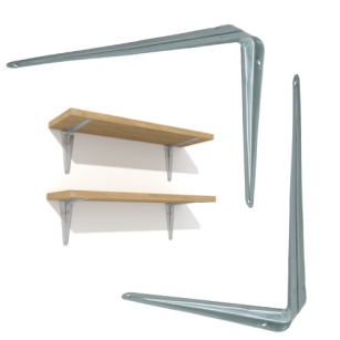 Wspornik do półki ściennej 200 x 250 mm, srebrny