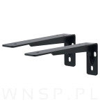 2x Wsporniki wzmocnione, konsola do półki ściennej, wiszącej 25 x 10 cm - 5