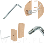 Klucz typ L, torx T25 stalowy z zabezpieczeniem, hartowany, opakowanie 100 szt. - 3