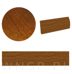 Listwa ścienna, na haczyki lub wieszaki 375 x 80 x 18 mm, lakier orzech - 3