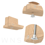 Nakrętka pazurkowa wbijana M5 X 8 mm kłowa 50 sztuk, wbijana do drewna - 4