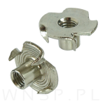 Nakrętka pazurkowa wbijana M5 X 8 mm kłowa 50 sztuk, wbijana do drewna - 5