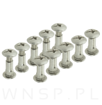 10 x Złącze meblowe śrubowe Ø 8 mm M6 (20 - 25 MM) do szafek, płyt meblowych - 3