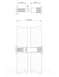 10 x Złącze meblowe śrubowe Ø 8 mm M6 (20 - 25 MM) do szafek, płyt meblowych - 2