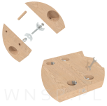 Złącze śrubowe meblowe 150 mm, połączenie blatu, łącznik do blatów roboczych - 3