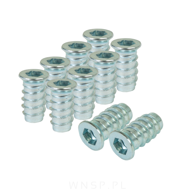 M6 X 20 mm - Mufa wkręcana do drewna