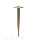 Noga stalowa stożek 23 cm cm, z blachą montażową, złoty antyczny - 4