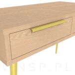 Uchwyt krawędziowy Lyon ciemny złoty, rozstaw 128 mm - 8