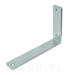 Nowoczesny wspornik srebrny do półki meblowej loft L 200 x 130 x 38 mm - 2