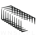 20x Wsporników do półki ściennej 200 x 150 mm, w kolorze czarnym - 5