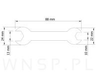 Klucz obustronny pod nakrętkę M6 (10 mm) / M8 (13 mm), opakowanie 100 szt. - 2