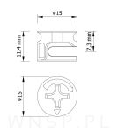 10 x Złącze meblowe mimośrodowe zaczep EURO 24 - 9