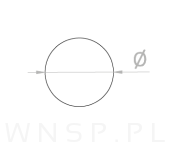 Podkładki filcowe fi 50 brąz (4 SZT.) - 2