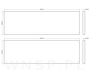 2x Półki do ściany, konsol, wsporników ściennych z płyty w dekorze orzechu, 650 x 200 x 18 mm - 2