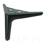 Noga meblowa szpilka typ V 12 CM czarny mat - 4