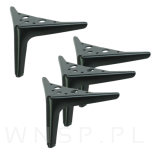 Noga meblowa szpilka typ V 12 CM czarny mat - 8