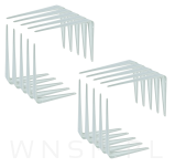 20x Wsporników do półki ściennej 300 x 250 mm, w kolorze białym - 5