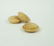 Zaślepki drewniane 20 sztuk do otworu Ø 20 mm dąb, surowe - 3