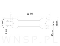 Klucz obustronny pod nakrętkę M5 (8 mm) / M6 (10 mm), opakowanie 100 szt. - 2
