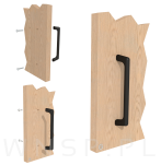 Uchwyt meblowy Modena 192 mm ciemny szary - 4