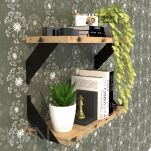 Nowoczesne wsporniki na krawędź półki ściennej 2 sztuki, FLEX 18 x 18 cm - 5