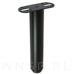 Noga stalowa regulowana 18 - 32 cm z blachą montażową, czarna - 5
