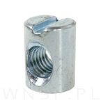 Złącze do łóżka z nakrętką wałeczkową i wkrętem M6X80 mm - 4