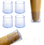 Ślizgacz ochronny PVC okrągły na nogę Ø 30 mm transparentny - 6