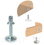 Stopka meblowa M10 X 70 z gniazdem do mebli - 5