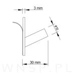 Haczyk, wieszak poczwórny skośny, uchwyt czarny, samoprzylepny - 5