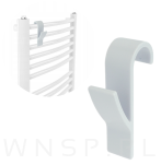 Wieszaki, 3x haczyki na ręczniki na grzejnik, kaloryfer, drabinkę łazienkową - 5