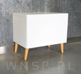 Noga dębowa skośna UNIQ 35 CM z blachą montażową - 6