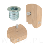 M6 X 10 mm - Mufa wkręcana do drewna - 4