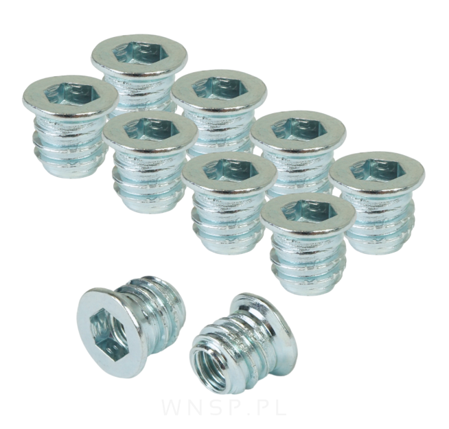 M6 X 10 mm - Mufa wkręcana do drewna
