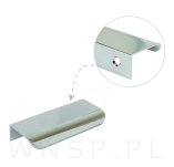 Uchwyt krawędziowy Lyon chrom, rozstaw 64 mm - 7