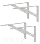 Wspornik 2 sztuki, konsola do półki ściennej, wiszącej 350 x 220 x 25 mm - 8