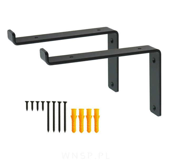 Wspornik do półki ściennej 208 x 130 x 38 mm