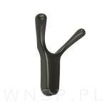 Wieszak podwójny typ Buffalo, przykręcany, ciemny szary - 3