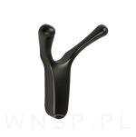 Wieszak podwójny typ Buffalo, przykręcany, ciemny szary - 5