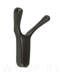 Wieszak podwójny typ Buffalo, przykręcany, ciemny szary - 9