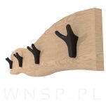 Wieszak podwójny typ Buffalo, przykręcany, ciemny szary - 14