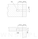 Śruby do łóżka, 10 kpl. zestaw montażowy wkręty, śruby do montażu łóżeczka M6 x 45 mm - 4