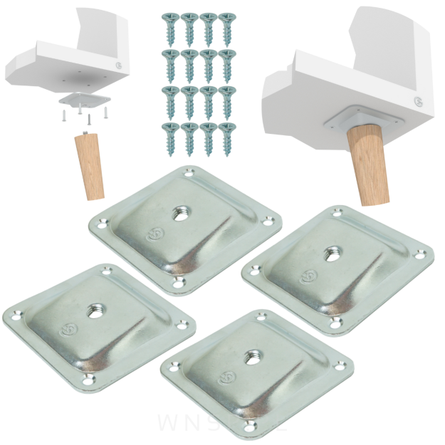 Zestaw montażowy skośny NEO + do nóg drewnianych