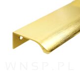 Uchwyt krawędziowy Lyon złoty szczotkowany, rozstaw 128 mm - 2