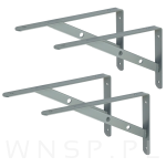 Wspornik 2 sztuki, konsola do półki ściennej, wiszącej 300 x 200 x 25 mm - 8